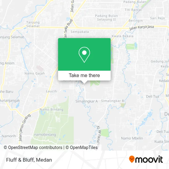 Fluff & Bluff map