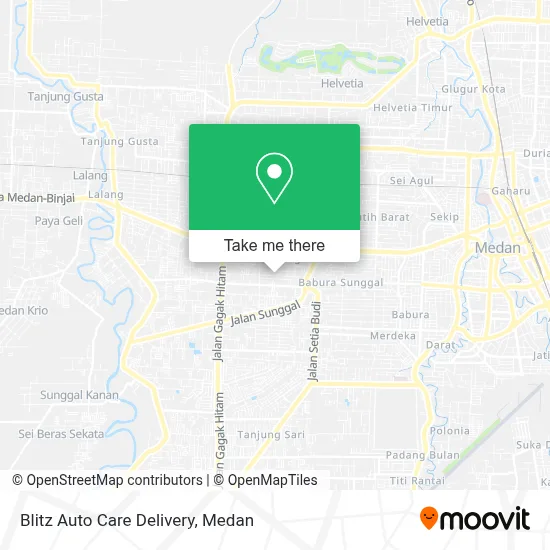 Blitz Auto Care Delivery map