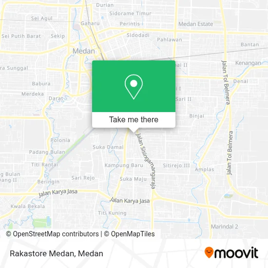 Rakastore Medan map