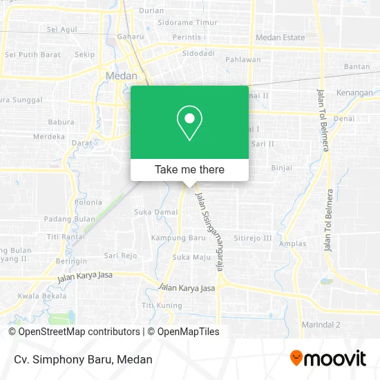 Cv. Simphony Baru map