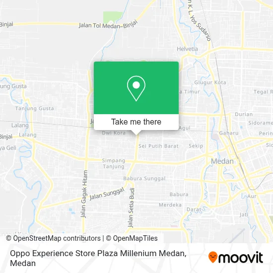 Oppo Experience Store Plaza Millenium Medan map