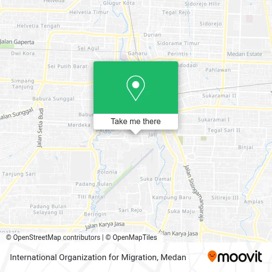 International Organization For Migration map