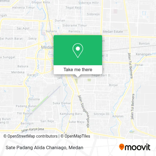Sate Padang Alida Chaniago map