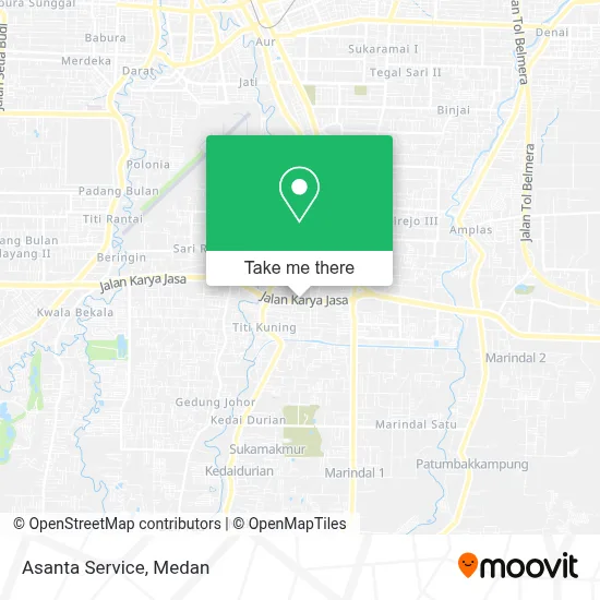 Asanta Service map