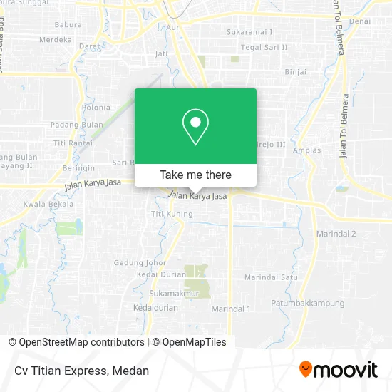 Cv Titian Express map