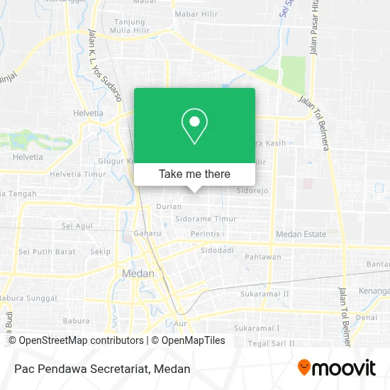 Pac Pendawa Secretariat map
