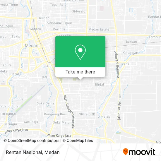 Rentan Nasional map