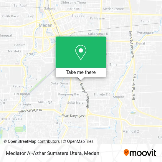 Mediator Al-Azhar Sumatera Utara map