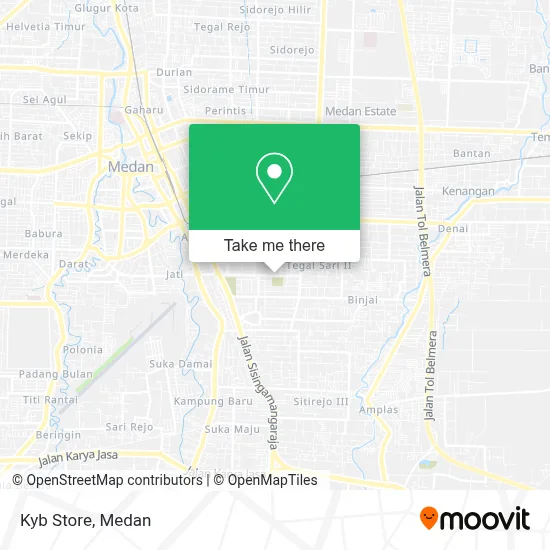 Kyb Store map