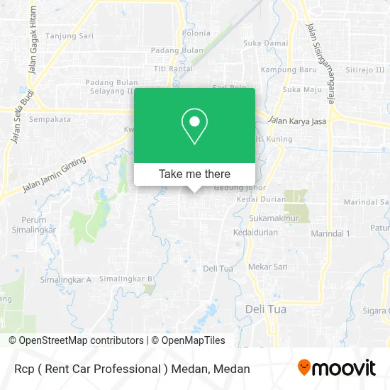 Rcp ( Rent Car Professional ) Medan map