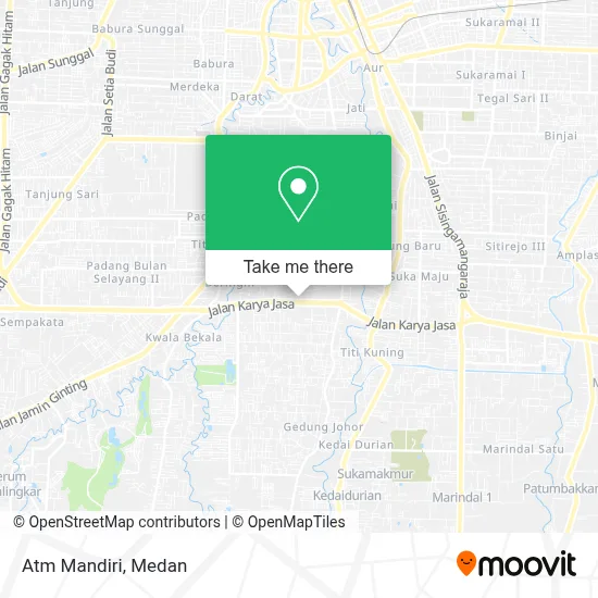 Atm Mandiri map