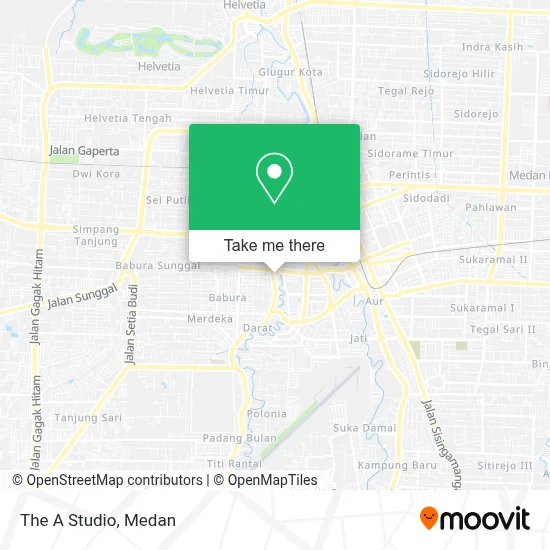 The A Studio map