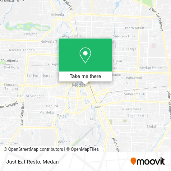 Just Eat Resto map