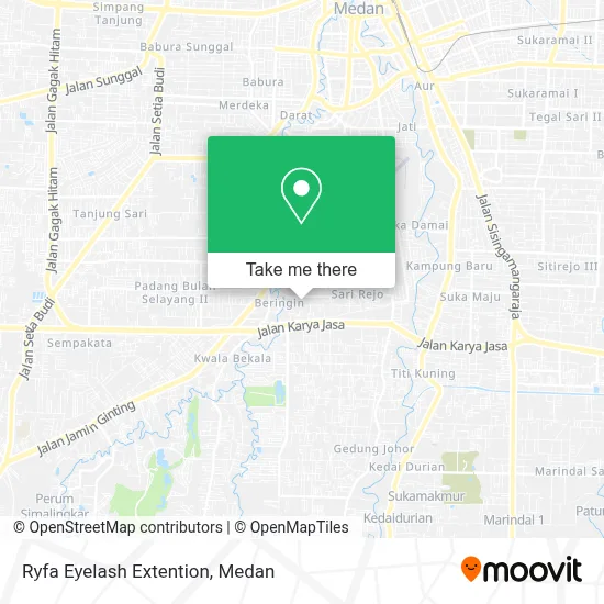 Ryfa Eyelash Extention map