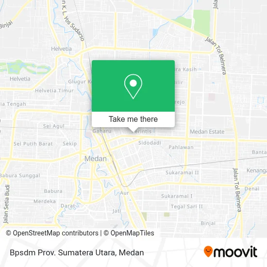 Bpsdm Prov. Sumatera Utara map