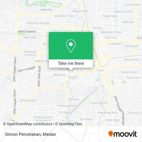 Simon Percetakan map