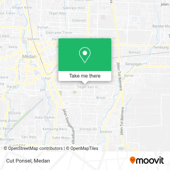 Cut Ponsel map