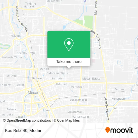 Kos Rela 40 map