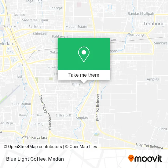 Blue Light Coffee map