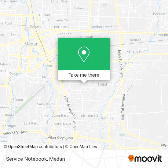 Service Notebook map