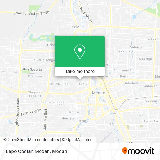 Lapo Codian Medan map