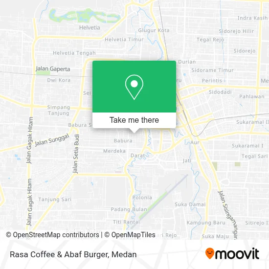 Rasa Coffee & Abaf Burger map
