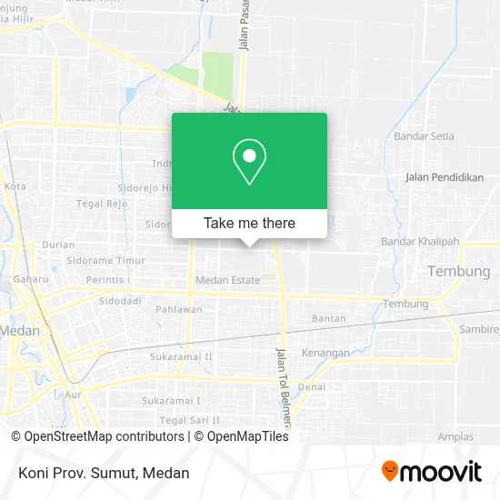 Koni Prov. Sumut map