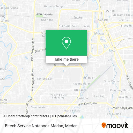 Bitech Service Notebook Medan map