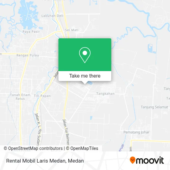 Rental Mobil Laris Medan map