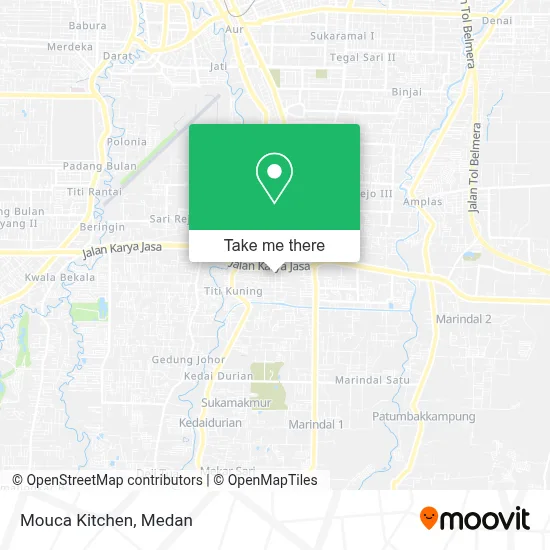 Mouca Kitchen map