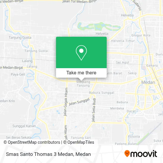 Smas Santo Thomas 3 Medan map