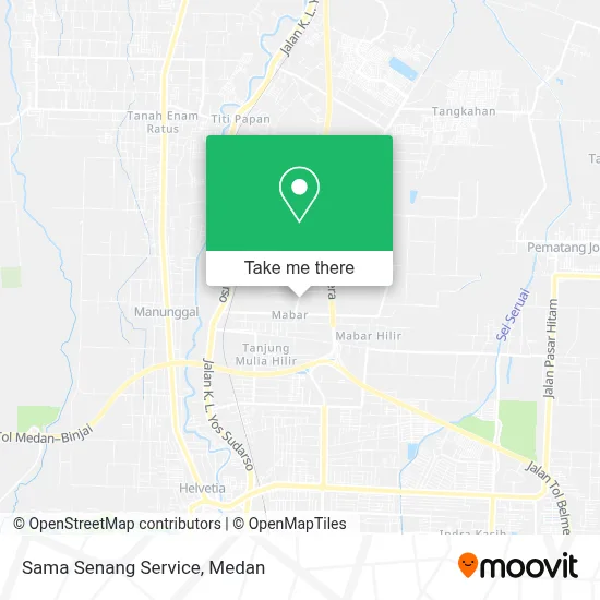 Sama Senang Service map
