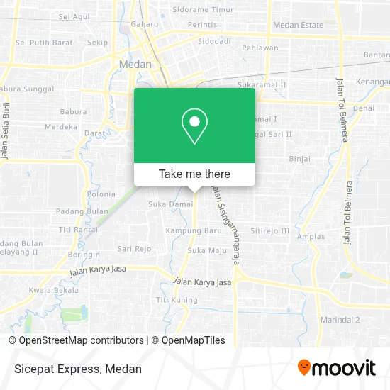 Sicepat Express map