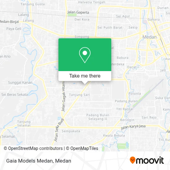 Gaia Models Medan map