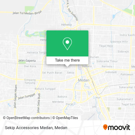 Sekip Accessories Medan map