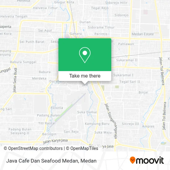 Java Cafe Dan Seafood Medan map