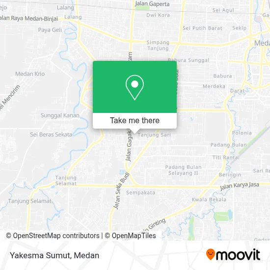 Yakesma Sumut map