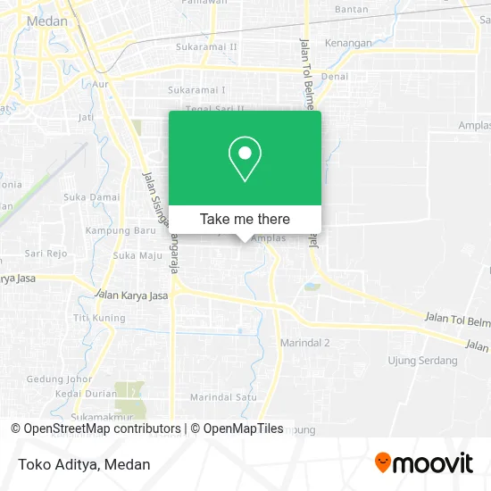 Toko Aditya map