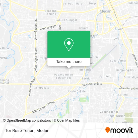 Tor Rose Tenun map