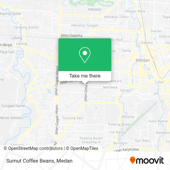 Sumut Coffee Beans map