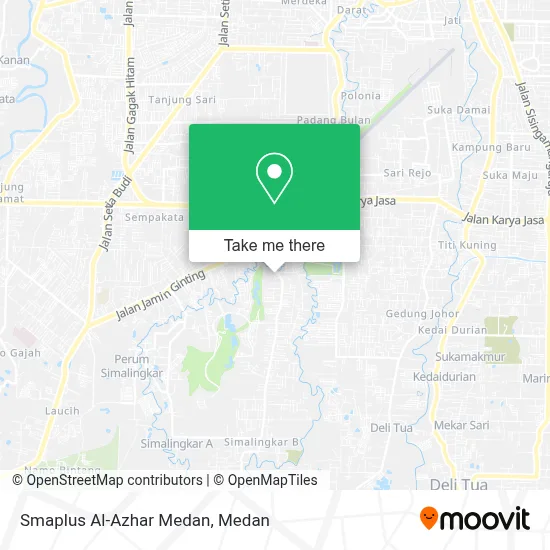 Smaplus Al-Azhar Medan map