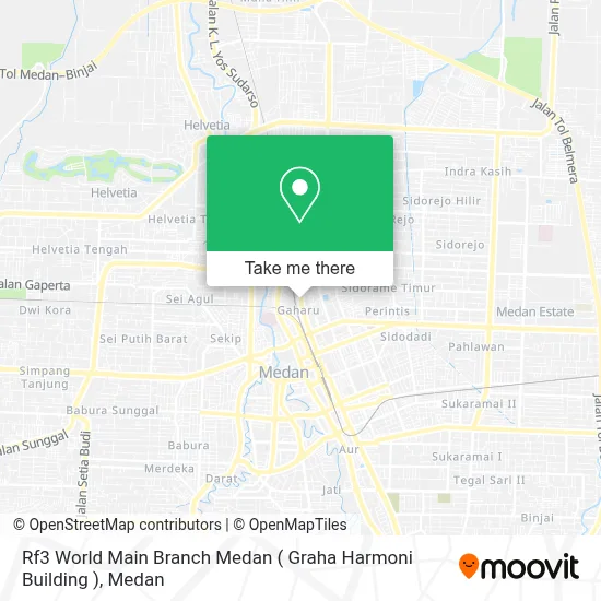 Rf3 World Main Branch Medan ( Graha Harmoni Building ) map