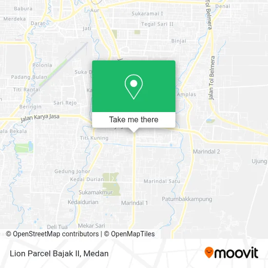 Lion Parcel Bajak II map