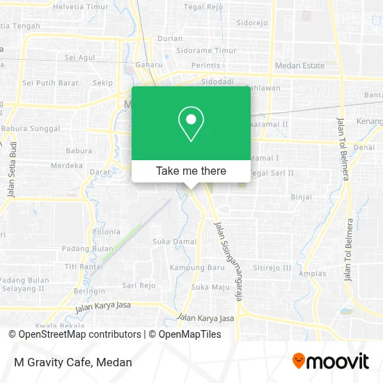 M Gravity Cafe map