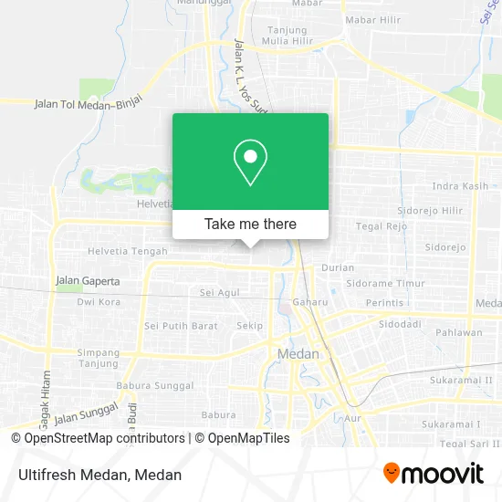 Ultifresh Medan map