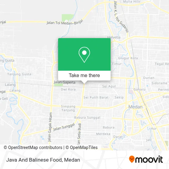 Java And Balinese Food map