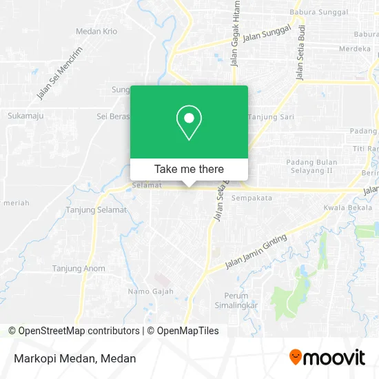 Markopi Medan map
