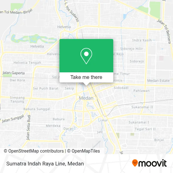 Sumatra Indah Raya Line map