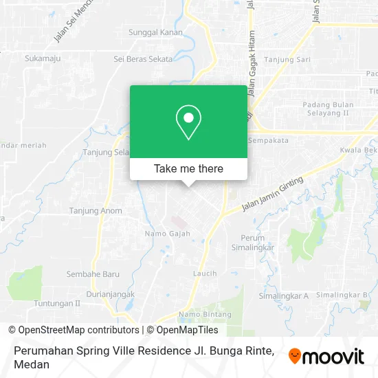 Perumahan Spring Ville Residence Jl. Bunga Rinte map