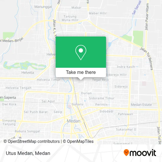 Utus Medan map